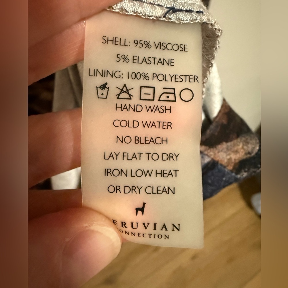 Peruvian Connection Patterned Faux Wrap Dress Siz… - image 10